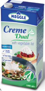 Crème Dual for cooking and whipping with veg. fat 
